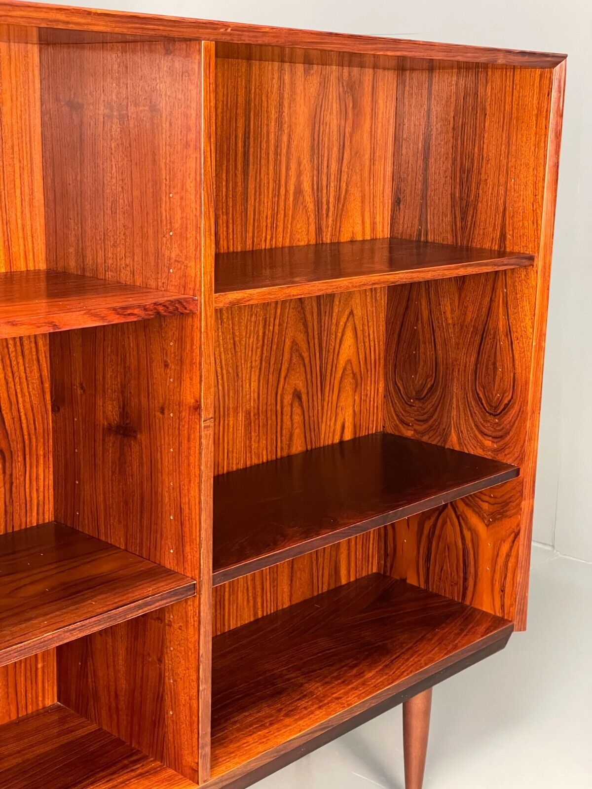 Vintage Danish Mid Century Bookcase By Brouer Adjustable Shelves EB8104 MWOO - UKDK FURNITURE