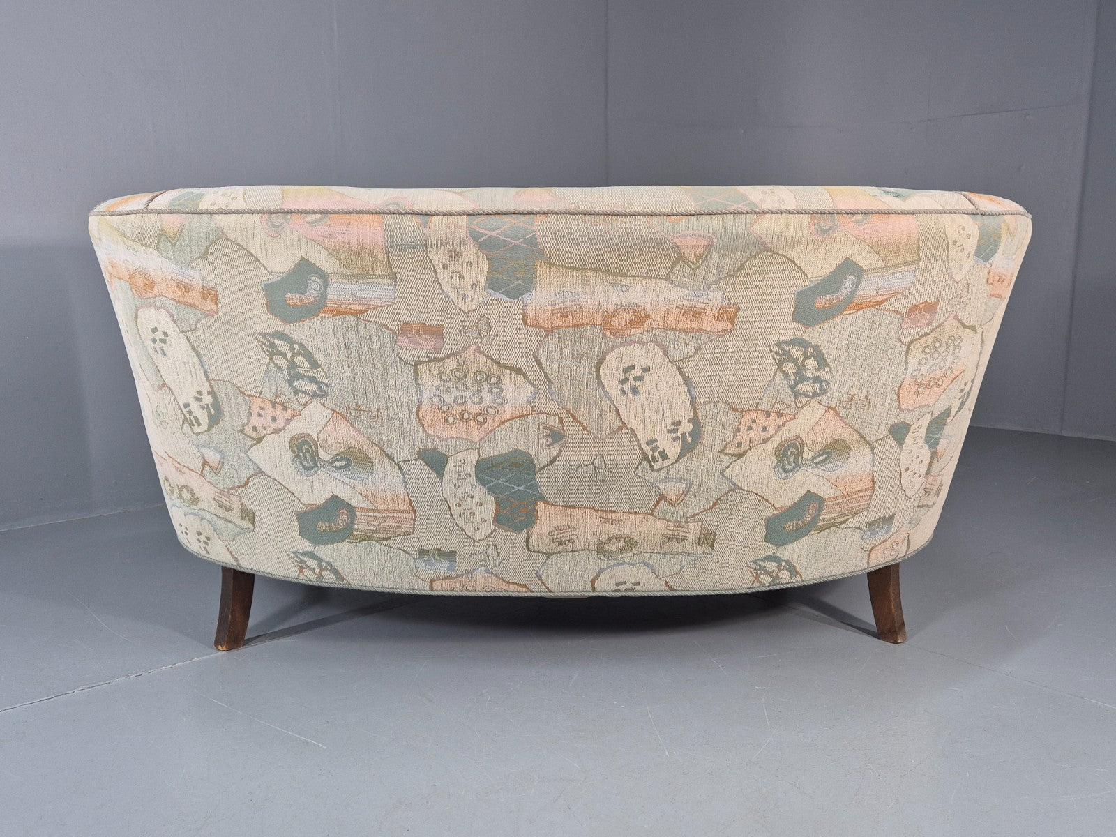 Vintage Two Seater Danish Curved Banana Sofa 1930s Art Deco Retro EB10792 M2SS18