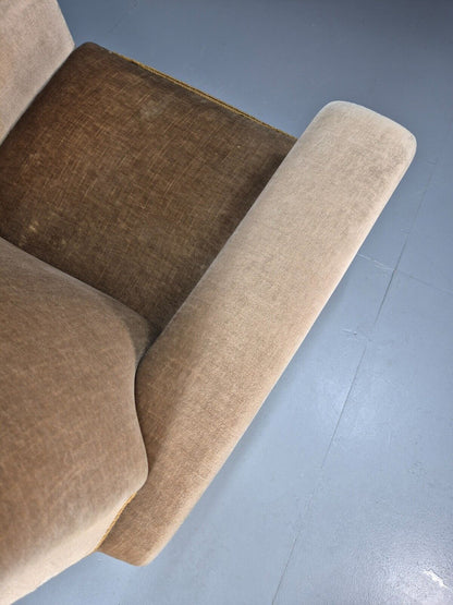 Vintage Danish Lounge Chair Gold Velour Tassels 1960s Retro MCM EB8947 VCLO - UKDK FURNITURE