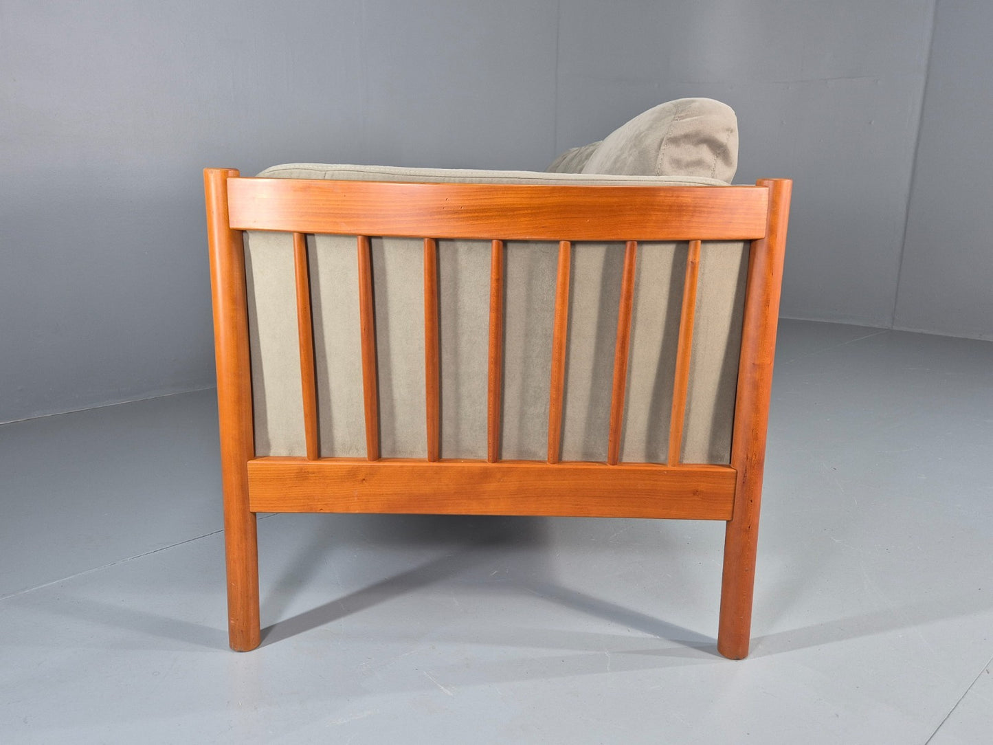 Vintage 3 Seat Settee Mid Century Danish Design Beech Wood Frame EB10553 M2SS16