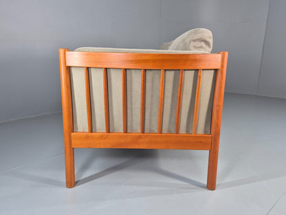 Vintage 3 Seat Settee Mid Century Danish Design Beech Wood Frame EB10553 M2SS16