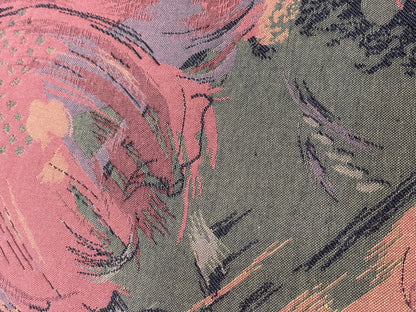 Vintage Stouby Sofa Floral Fabric Beech End 1980s Retro 3 Seat MCM EB6129 M3SS14