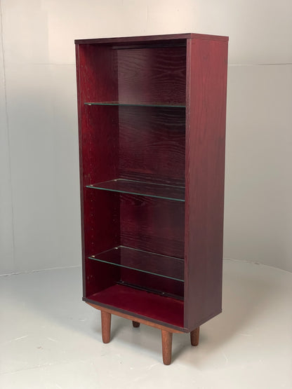 Vintage Dark Oak Bookcase Adjustable Shelf By Beaver & Tapley EB11500 MWOO2
