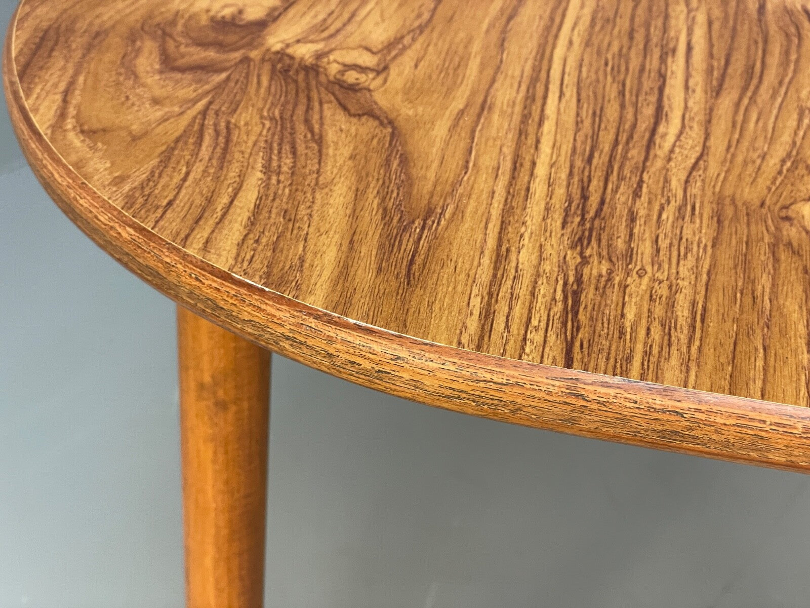 Vintage 1960s Dining Table Formica Beech Mid Century By P I Dinette EB9823 MWOO - UKDK FURNITURE