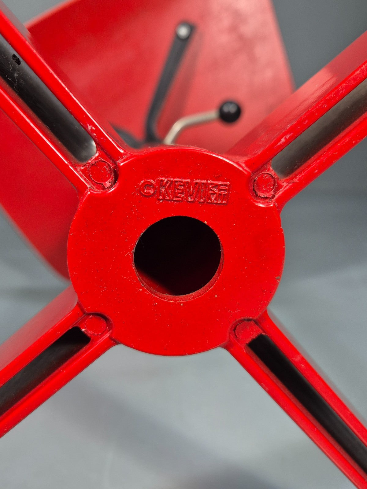 1960s Kevi Task Desk Chair Jorgen Rasmussen MCM Danish Retro Red EB10808 MSWI10