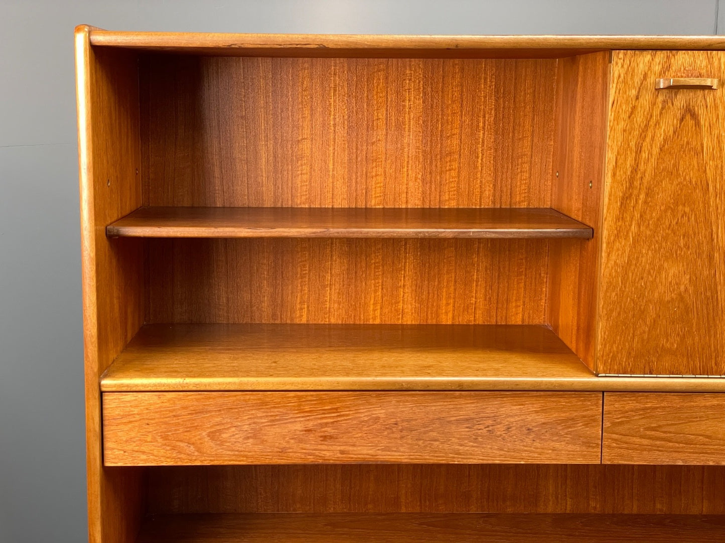 Vintage Nathan Teak Sideboard Highboard 1960s Mid Century Shelving  EB11046 MWOO9