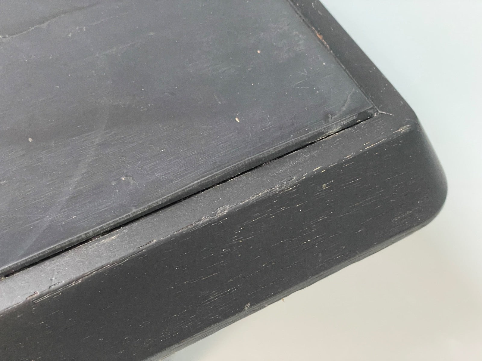 Vintage Tiled Coffee Table Danish 1980s Charcoal Grey Square EB10963 MWOO12