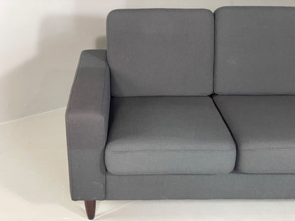 Modern Danish Sofa by Hurup Slate Grey Fabric Beech 1980s Style EB6120 M3SS13