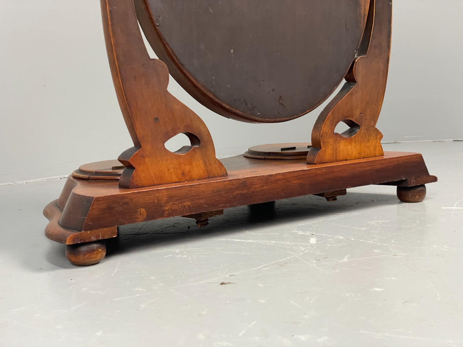 Antique Walnut Swing Mirror Victorian With Trinket Compartments EB11553 MWOO22
