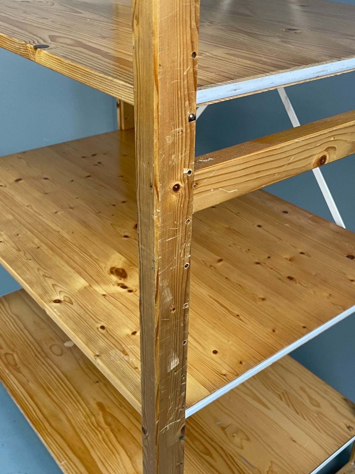 Lundia Pine Open Shelving System Vintage Adjustable Retro Scandi Modular EB117864