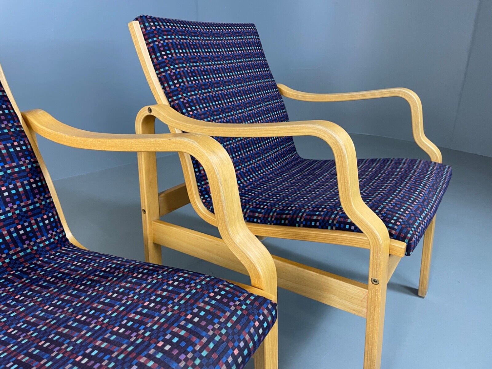 Two Farstrup Bentwood Chairs, Aalto Style, Retro, Vintage MCM EB4876 MBEN - UKDK FURNITURE