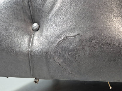 Vintage Black Leather Chesterfield Chair EB9471 VLEA - UKDK FURNITURE
