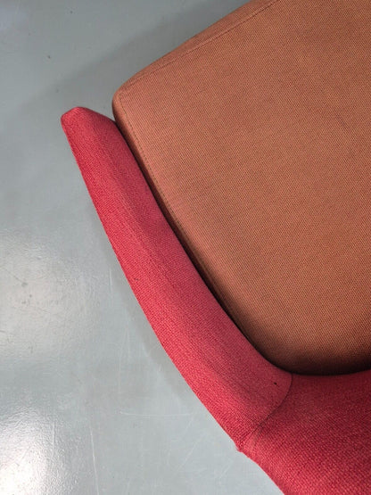Vintage Swedish Swivel Chair Red Wool Ihreborn 1970s Retro EB7899 MSWI - UKDK FURNITURE