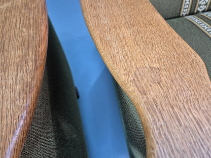 2 Kjaernulf Lounge Chairs Retro 1970s Green Light Oak Retro EB10750 VCLO20