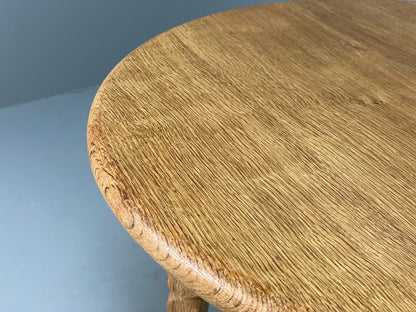 Vintage Oak Side Table Danish 1970s EJSØ Møbler Kjaernulf Style EB10915 MWOO6