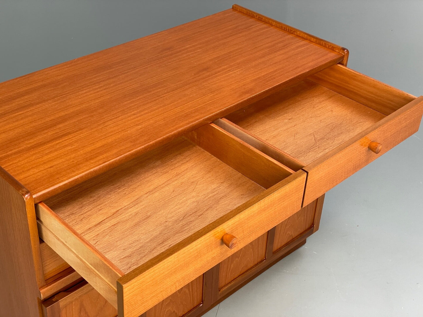Vintage Nathan Teak Compact Sideboard Retro Drawer 1960s Mid Century EB9826 MWOO - UKDK FURNITURE