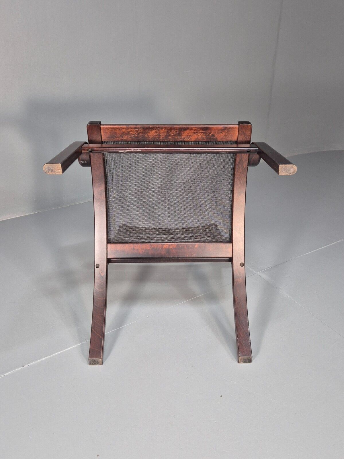 Vintage Danish Lounge Chair Blue Wool Bentwood Stouby 1980s Retro EB8849 NCLO - UKDK FURNITURE