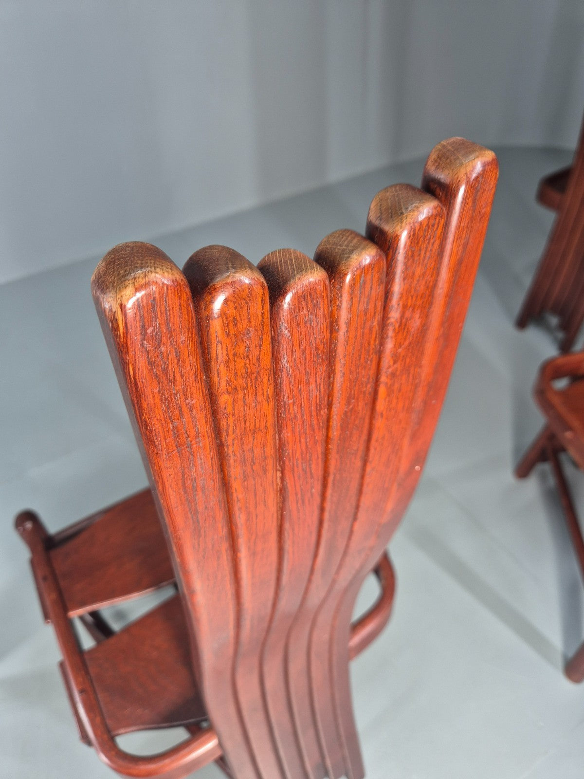 6 1980s Post Modern design Dining Chairs Allmilmo Retro Brutalist EB11000 VDIN20