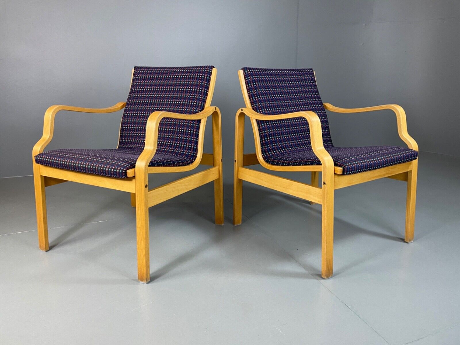 Two Farstrup Bentwood Chairs, Aalto Style, Retro, Vintage MCM EB4876 MBEN - UKDK FURNITURE