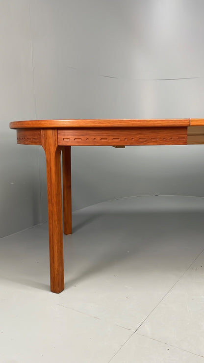 Vintage Teak Dining Table Extending 1960s By Troeds Mid Century EB11054 MWOO4
