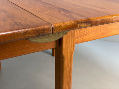 Vintage Solid Teak Extending Modular Rectabgular Dining Table Unique EB8848 MWOO - UKDK FURNITURE