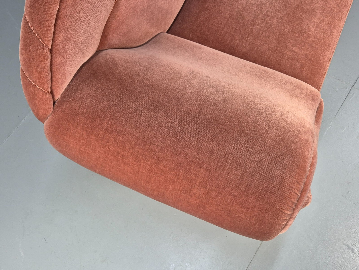 Vintage Danish Art Deco Chaise Lounge Pink Velour Tassels 1930s EB9664 VCHA - UKDK FURNITURE