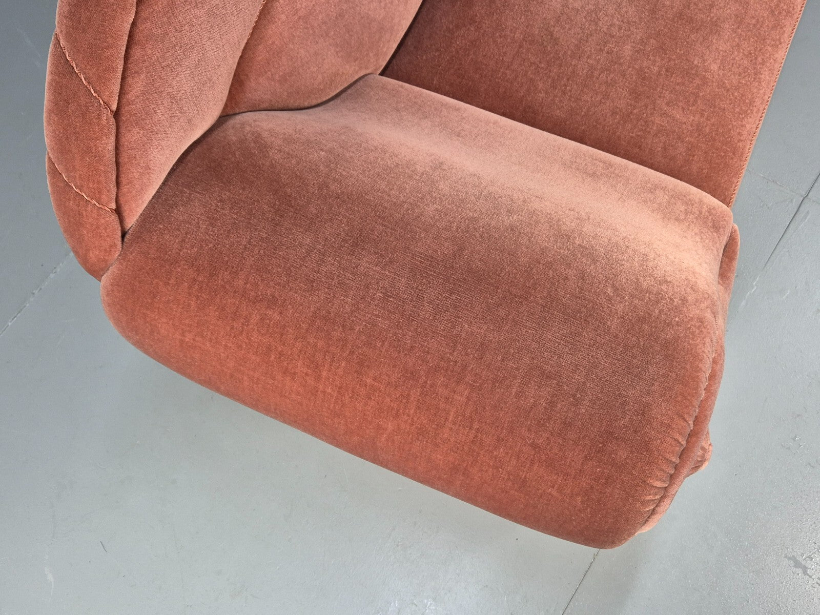 Vintage Danish Art Deco Chaise Lounge Pink Velour Tassels 1930s EB9664 VCHA - UKDK FURNITURE