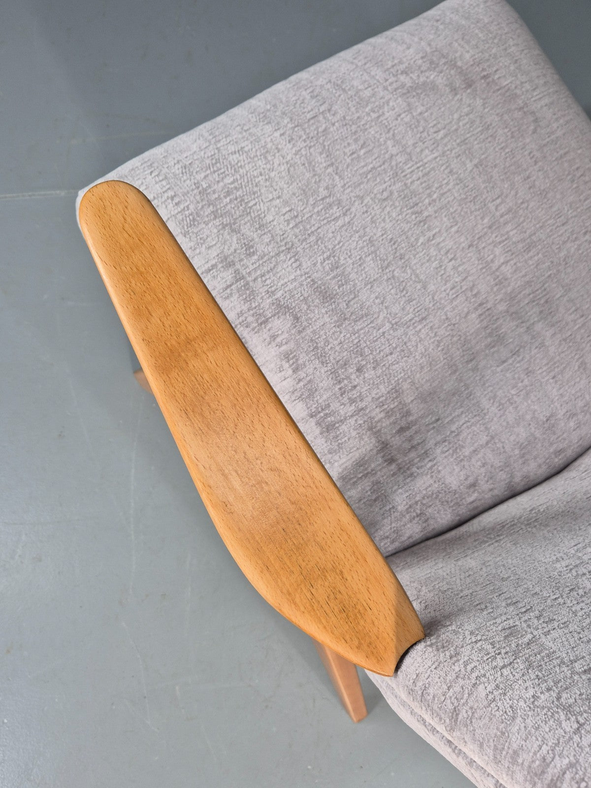 Vintage Mid Century Lounge Chair Swedish 1960s Design Reupholstered EB11670 MNOR4