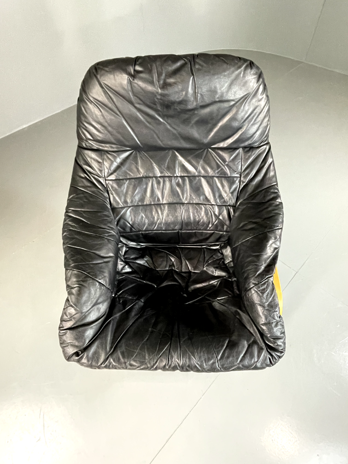 Danish Leather Bentwood Chair Vintage Vinyl Retro MCM EB5814 MBEN2