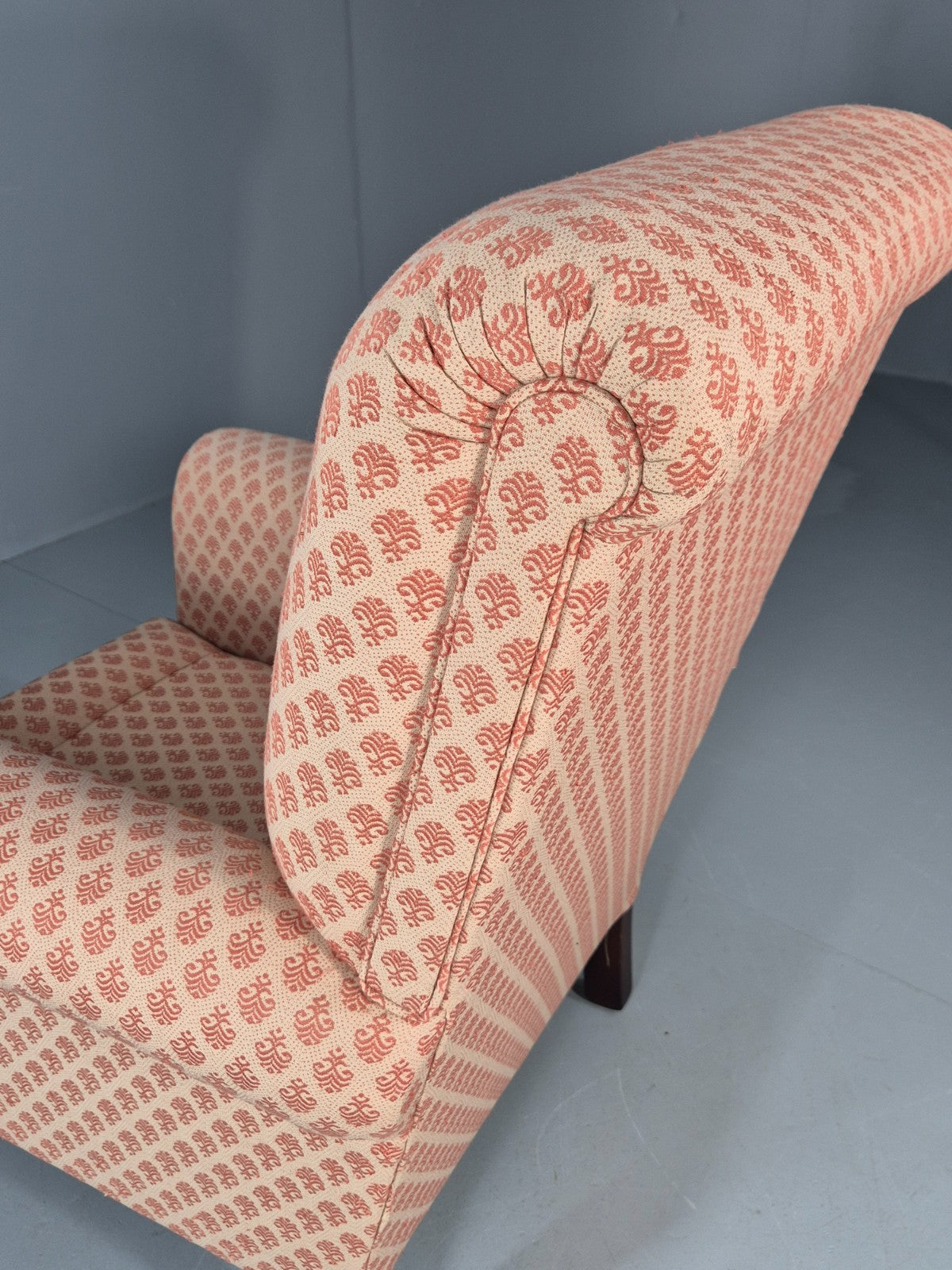 Antique Lounge Chair Edwardian Howard and Sons Style Rolled Back EB11218 VCLO12