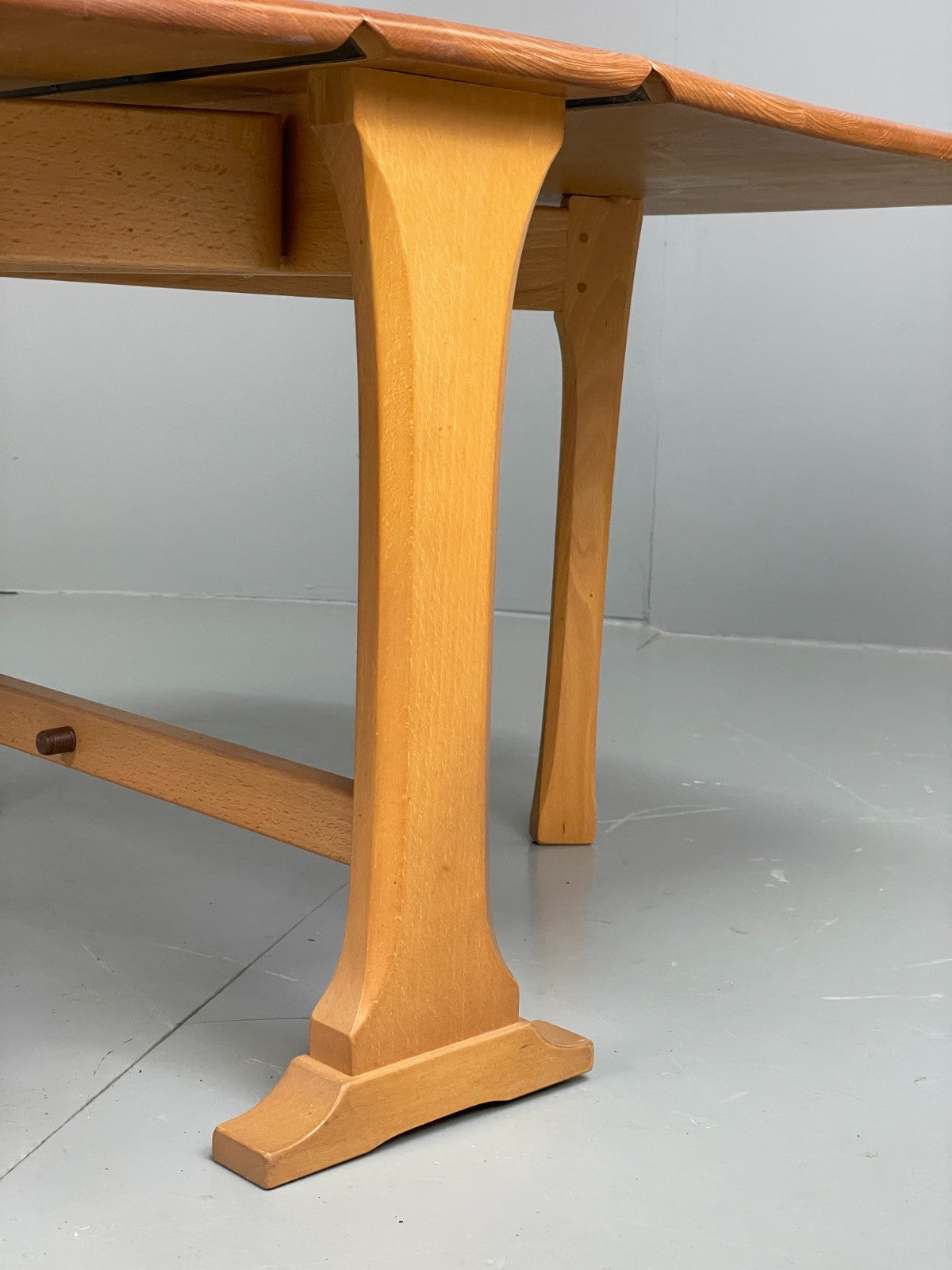Vintage Ercol Coffee Table Blonde Elm Model 820 Drop Leaf 1970s EB11794 MWOO8