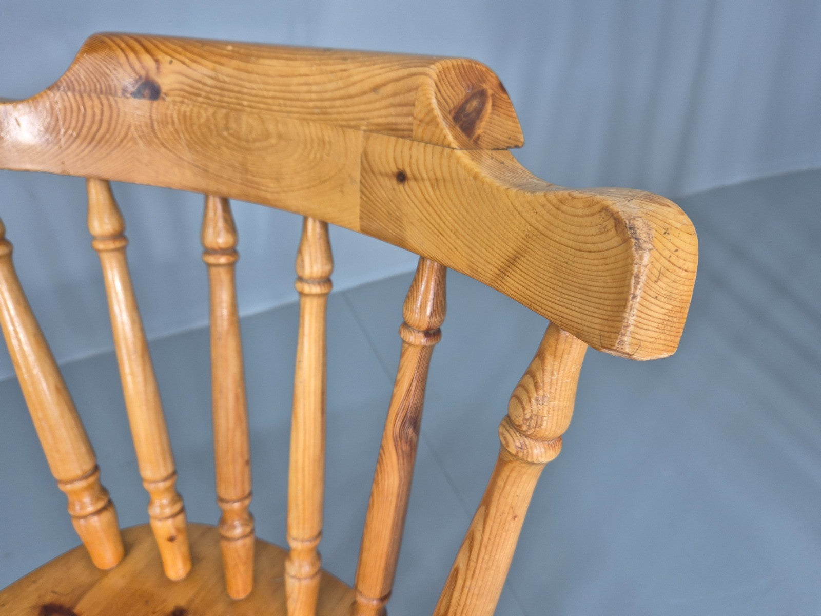 Harlequin set of 4 Vintage Pine Dining Chairs 1980s Retro EB11744 VDIN14