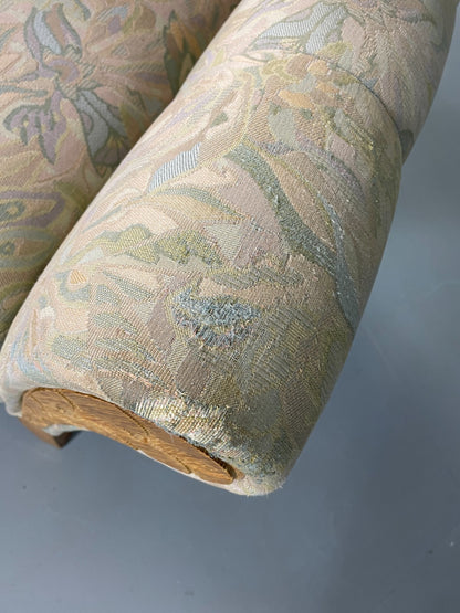 2 Danish Lounge Chairs Kjaernulf Oak Floral Cotton Vintage Retro EB6749 MNOR15