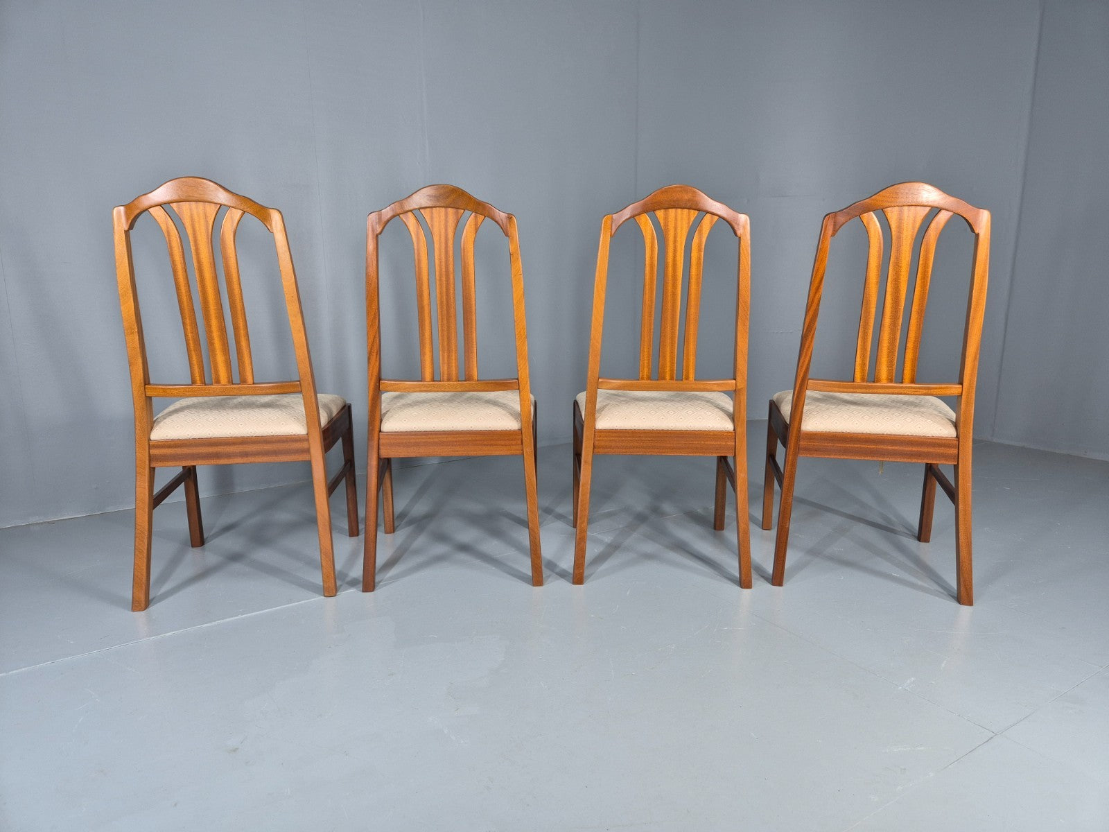 4 Vintage Teak Dining Chairs Mid Century Retro Nathan  EB11886 MDIN5