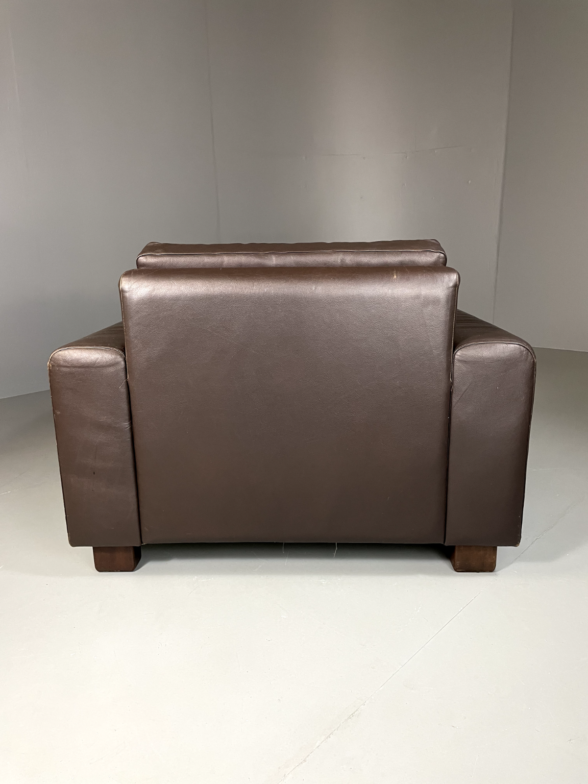 Danish Leather Lounge Chair Vintage 1970s Retro MCM EB5406 MNOR9