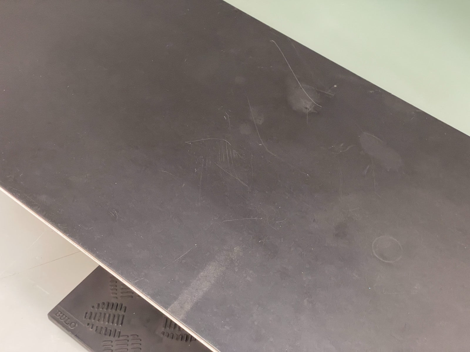 Bulo M2 Computer Desk Luc Vincent 1990s Modern Designer Glass EB11701 MWOO3