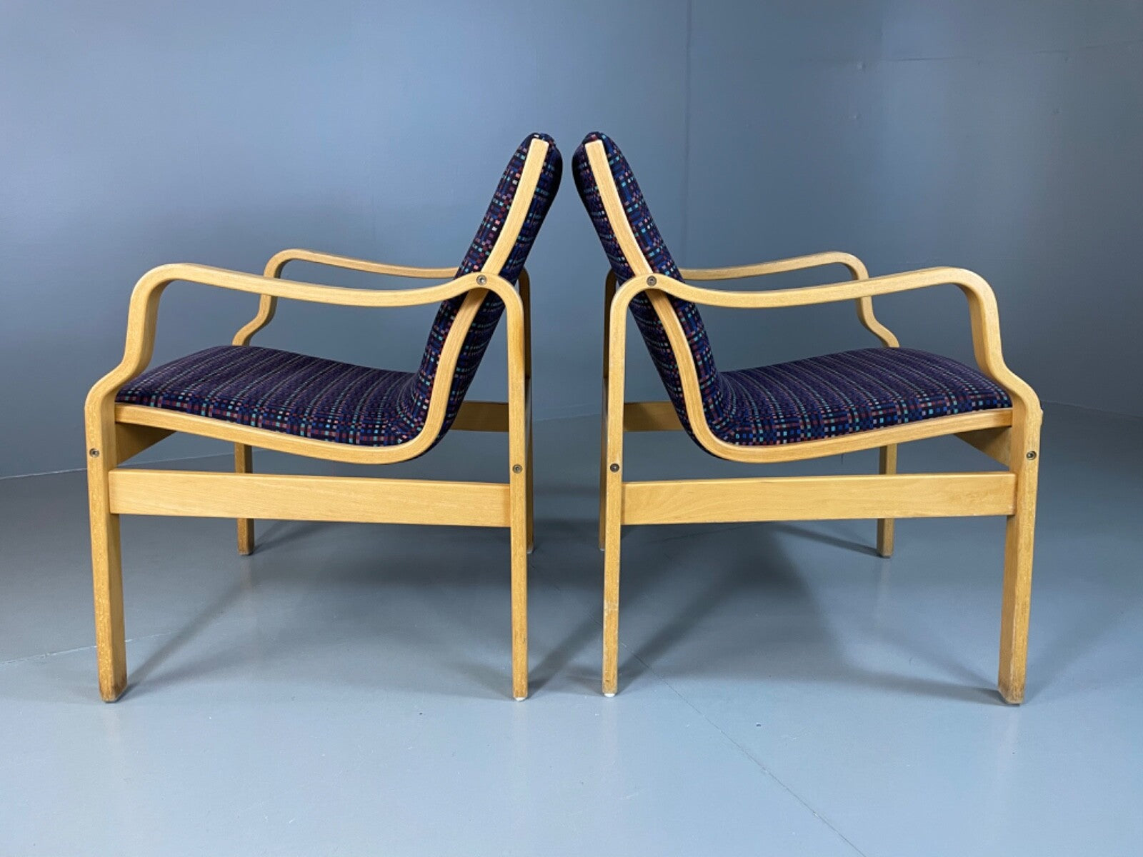 Two Farstrup Bentwood Chairs Aalto Style Retro Vintage MCM EB4877 MBEN10