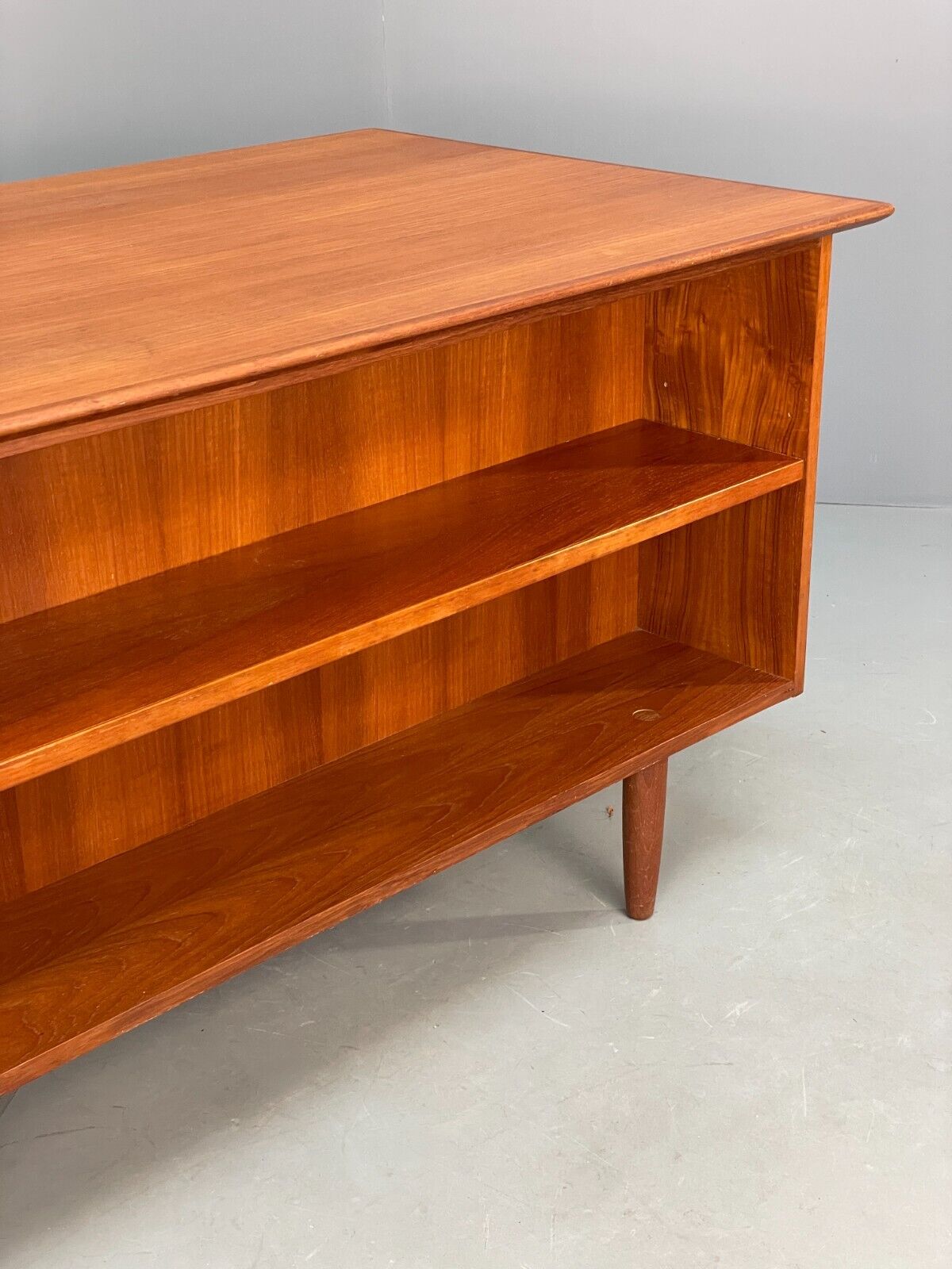 Vintage Danish Teak Desk With Drawers Shelving Mid Century Style EB9125 MWOO - UKDK FURNITURE