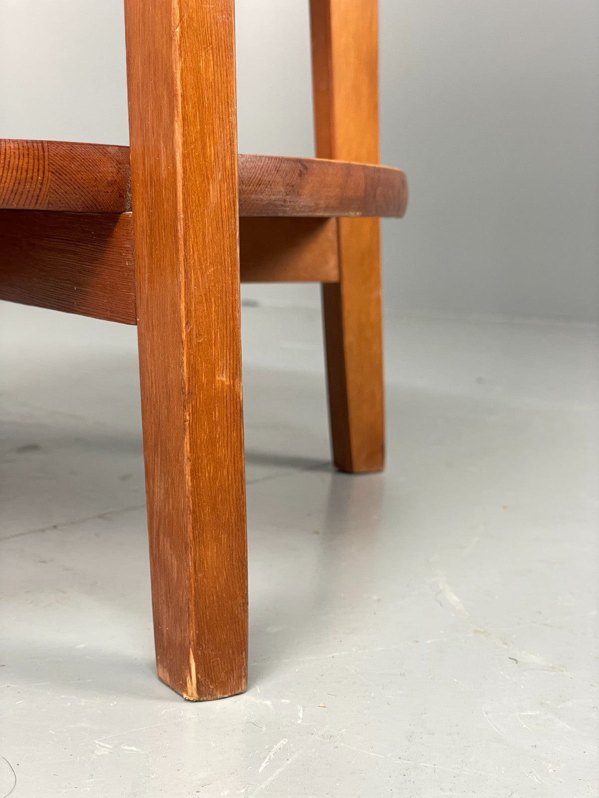 Vintage IKEA Side Table Olsvik Pine Round Three Tiered EB11184 MWOO8