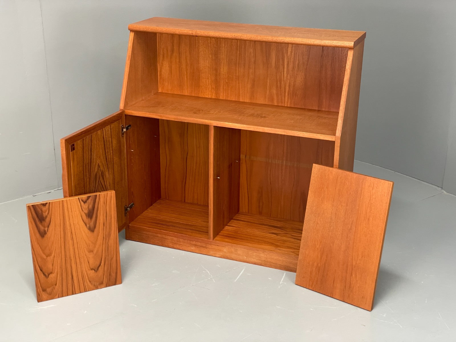 Vintage Teak Shelving Unit By G Plan Angled Cabinet Retro EB11853 MWOO4
