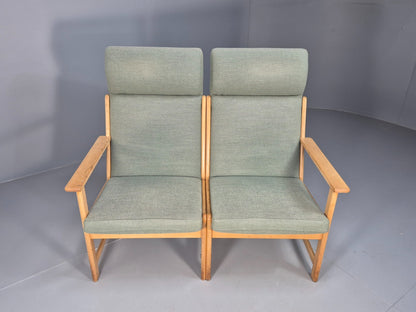 Modular 2 Seater Sofa Light Green Hans Wegner Style Vintage Danish EB9262 M2SS - UKDK FURNITURE