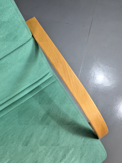 Vintage Danish Lounge Chair Mint Bentwood 1980s Retro EB7350 MBEN3