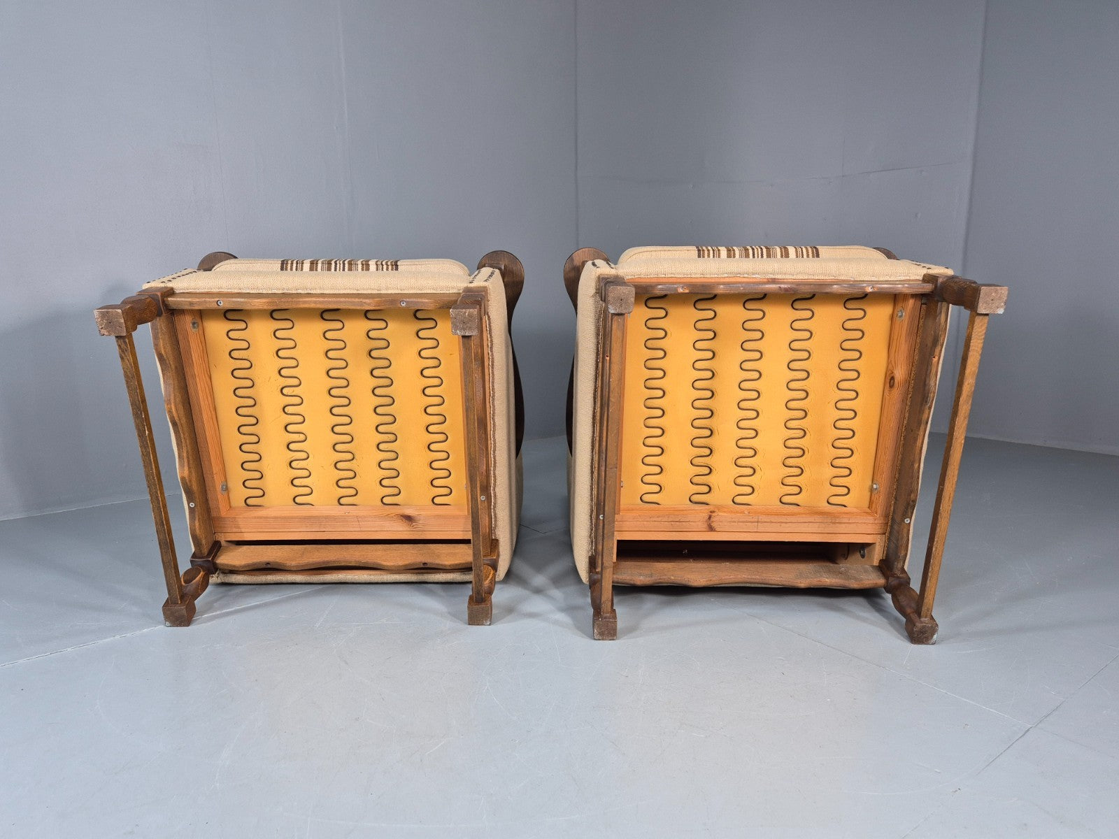 2 Retro Lounge Chairs Danish 1970s Design Kjaernulf Stylings  EB10781 VCLO15