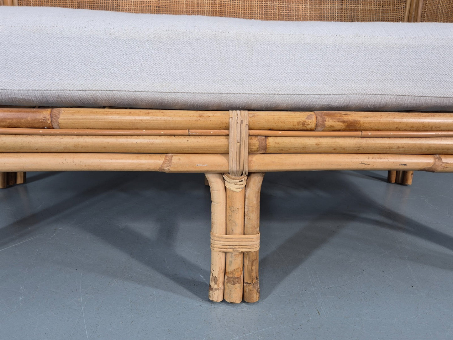 Vintage Rattan Two Seat Sofa 1970s Style Retro  EB11220 VBER14