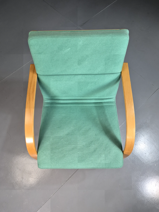 Vintage Danish Lounge Chair Mint Bentwood 1980s Retro EB7350 MBEN - UKDK FURNITURE