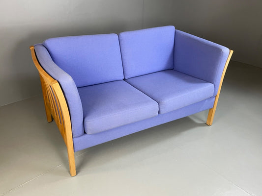 Vintage Danish Stouby Sofa Beech Ends Wool Upholstery 1980s EB5039 M2SS0