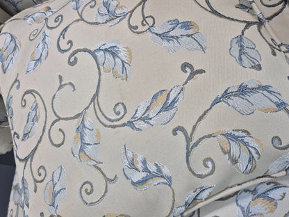 2 Ercol Renaissance Lounge Chairs Ivory Floral Upholstery 1990s EB10974 VCLO16