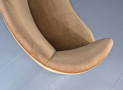 Classic Two Seater Danish Curved Banana Sofa 1930s Art Deco Gold  EB10791 M2SS12