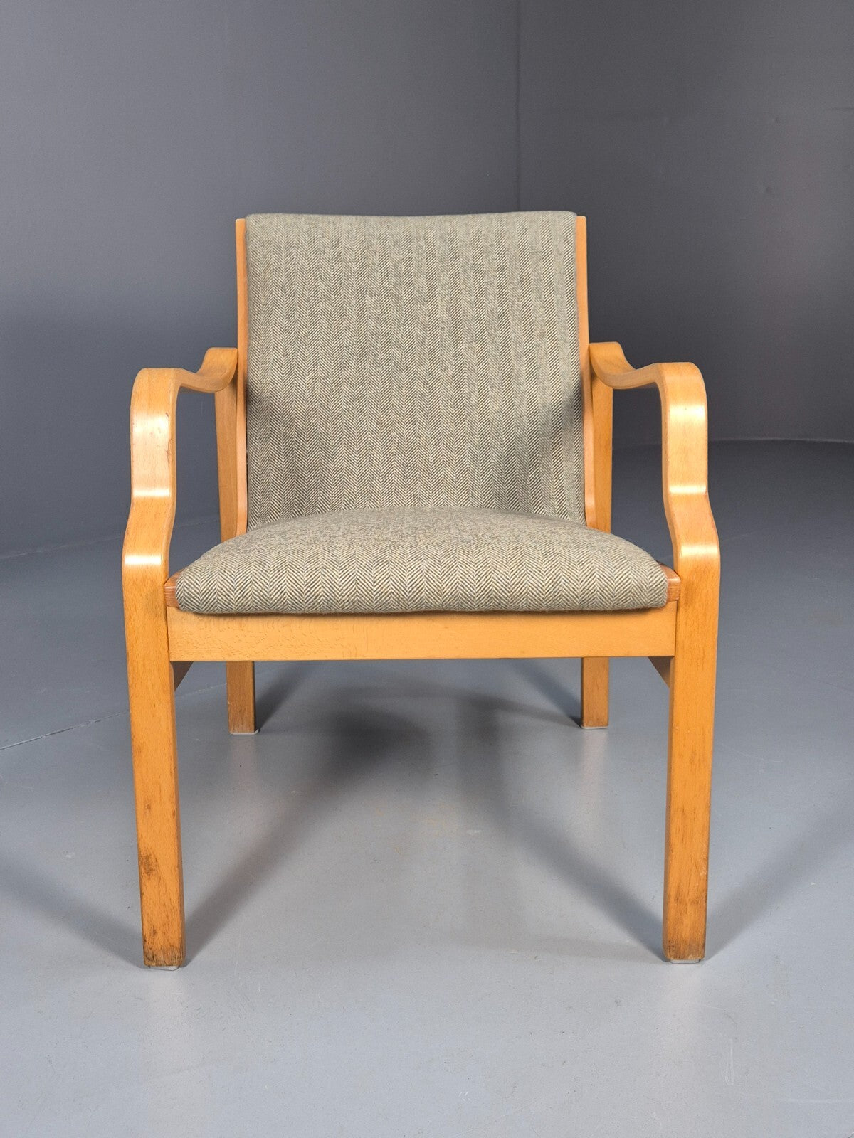 Vintage Danish Lounge Chair Farstrup Bentwood New Upholstery 1970s EB4877 MBEN4