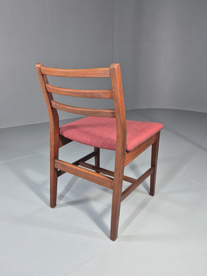 Danish Mid Century Dining Chair in Teak 1970s New Upholstery Retro EB11525 MDIN8